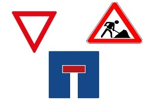 Verkehrszeichen von Verkehrszeichendienst München. 